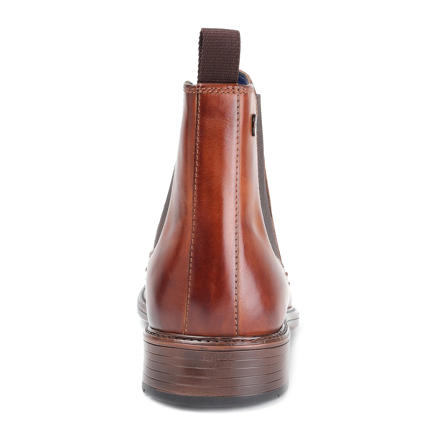 MASABIH GENUINE LEATHER TAN CHELSEA BOOTS FOR MEN