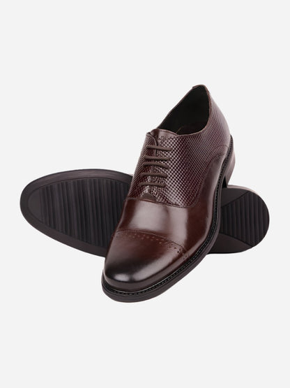 MASABIH Brown Casual Oxford Shoes for Men