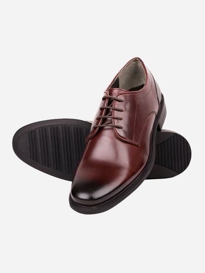 MASABIH Brown Casual Derby Shoes for Men