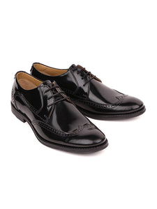 MASABIH Black Casual Derby Shoes for Men