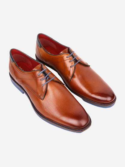 MASABIH Tan Casual Derby Shoes for Men